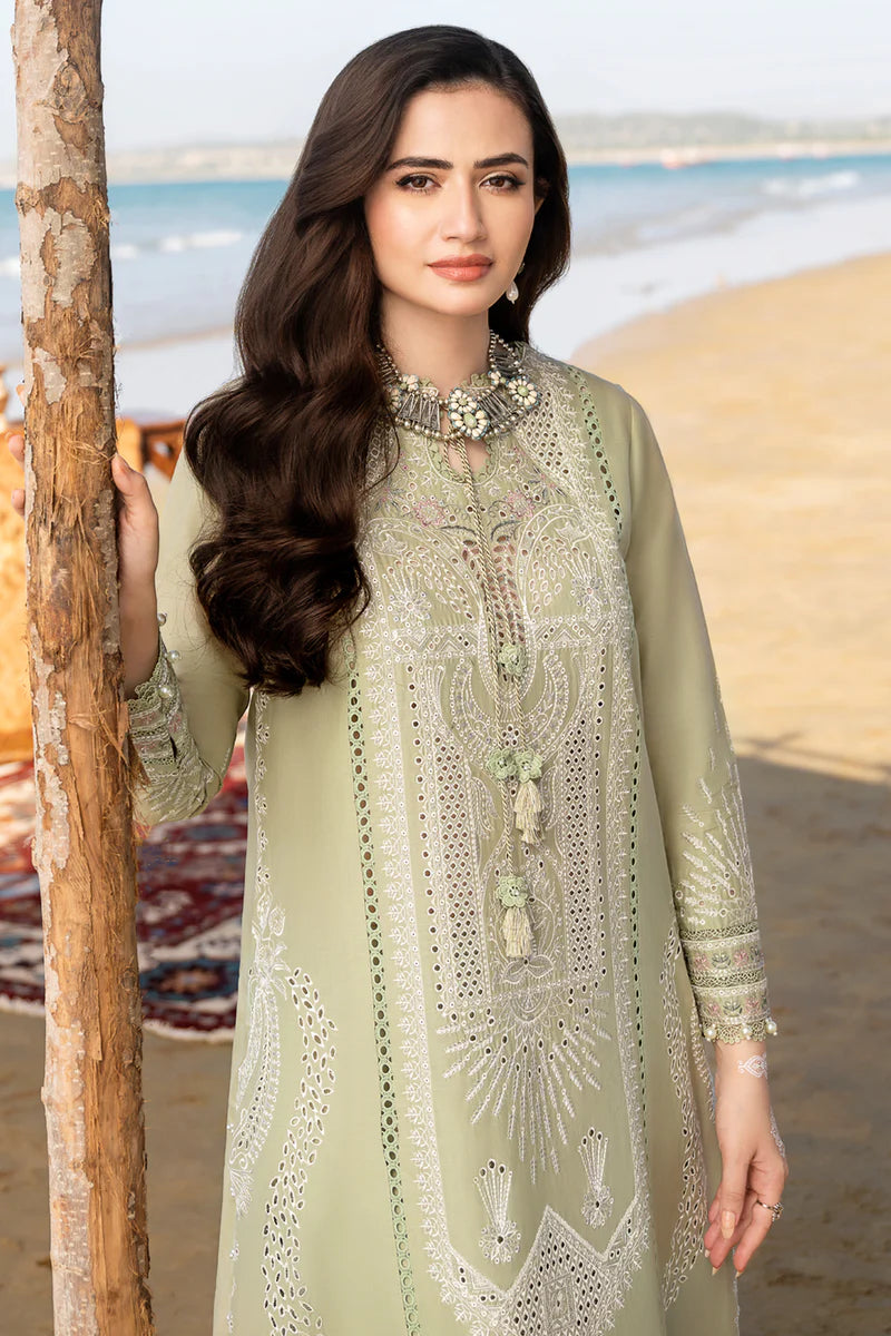 3pc Unstitched Lawn Embroidered DV-10