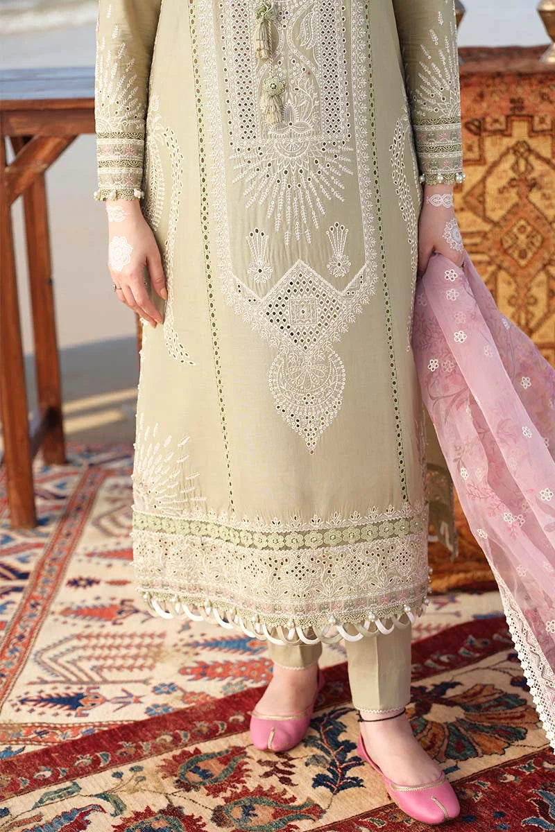 3pc Unstitched Lawn Embroidered DV-10