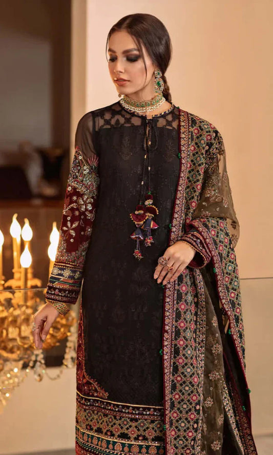 3pc Unstitched Lawn Embroidered DV-14